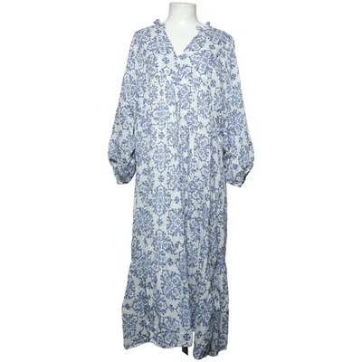 Klänning (Blå, Vit) från Indiska Ekologisk bomull