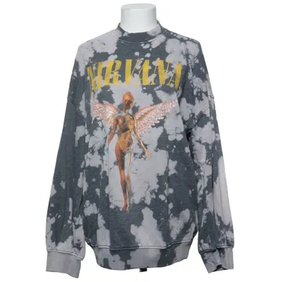 Sweatshirt (Grå, Hvid, Flerfarvet) fra Divided by H&M Bomuld, Elastan, Polyester