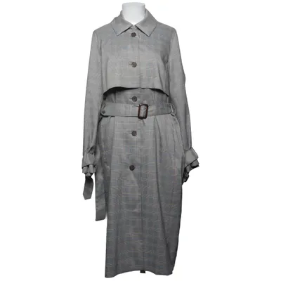 Trenchcoat (Grijs, Beige) van Iris & Ink Acetaat, Katoen, Elastaan, Polyester