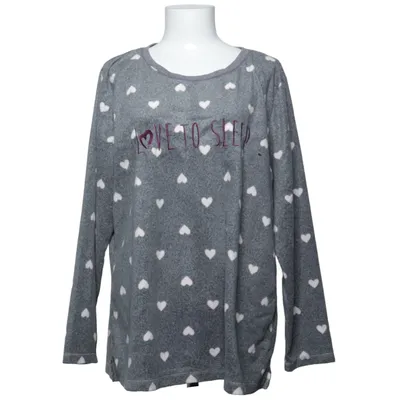 Pyjama en molleton (Gris, Blanc) de Lingerie Polyester