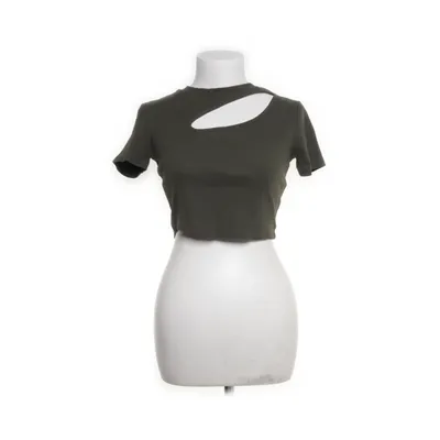 Crop top (Grön) från Pigalle Bomull, Elastan