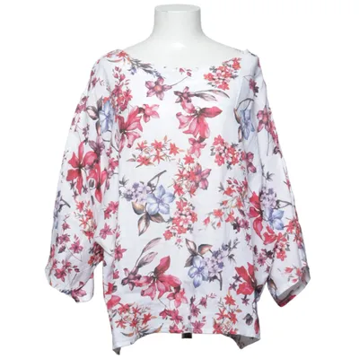 Blouse (White, Multicolored) from Cosset Linen