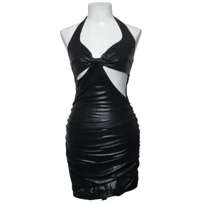 Halterneck-kjole (Sort) fra Polly Elastan, Polyester
