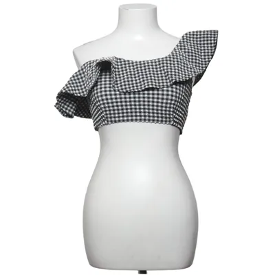 Bikini top (Sort, Hvid) fra Ganni Elastan, Polyamid, Polyester