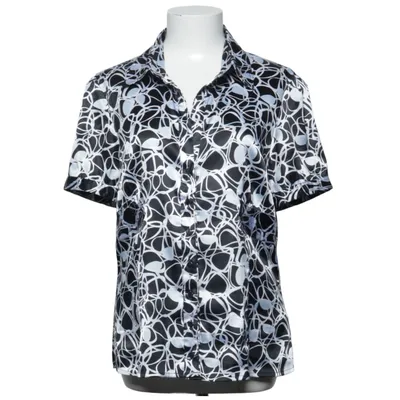 Kortärmad skjorta (Svart, Vit) från Zero Elastan, Polyester