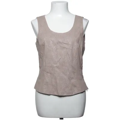 Tank Top (Beige) from Jensen Women Only Linen, Polyester, Viscose