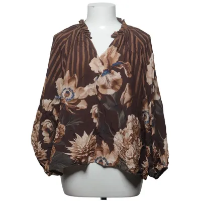 Blouse (Bruin, Beige) van Marta Viscose