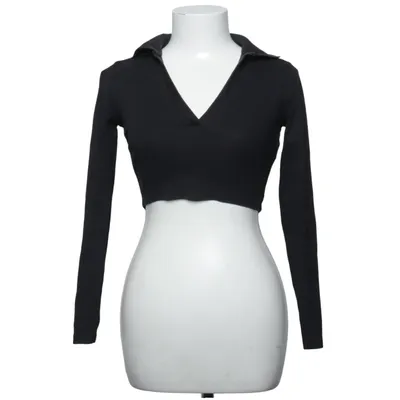 Crop Top (Schwarz) von Zara Baumwolle, Elasthan