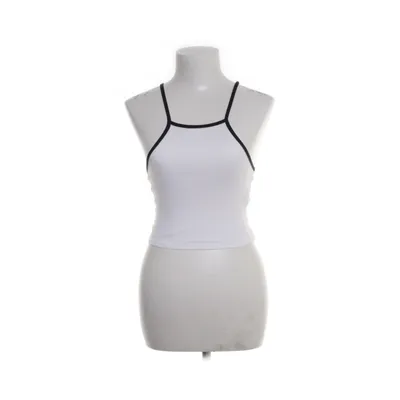 Crop top (Vit, Svart) från Zara Trafaluc Collection Bomull, Elastan