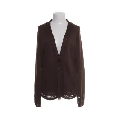 Cardigan (Brown) from ElleNor Acrylic, Polyester