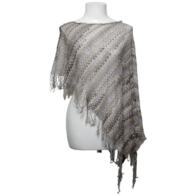 Poncho (Gray, Multicolored) from Missoni Viscose