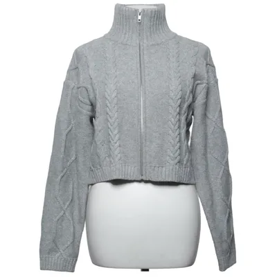 Cardigan (Grå) fra Oval Square Akryl, Økologisk bomuld, Polyester