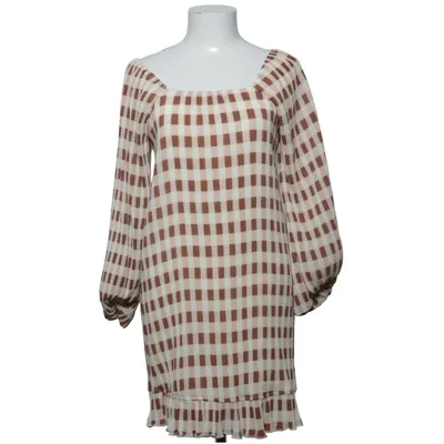 Robe (Marron, Blanc) de May Polyester
