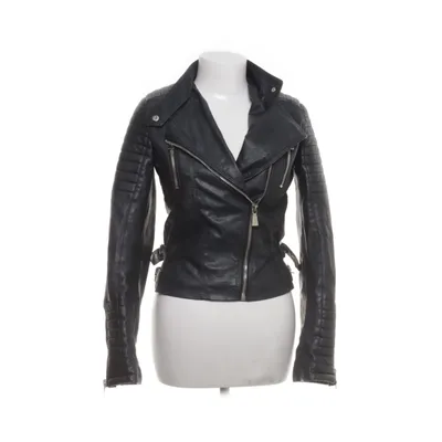 Bikerjack (Zwart) van Voyelles Polyester, Polyurethaan