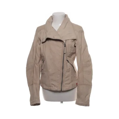 Bikerjakke (Beige) fra ESPRIT Læder, Polyester