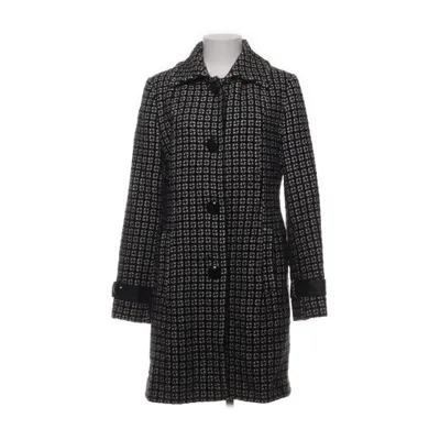 Coat (Black, White) from S.T.I Polyamide, Polyester, Wool