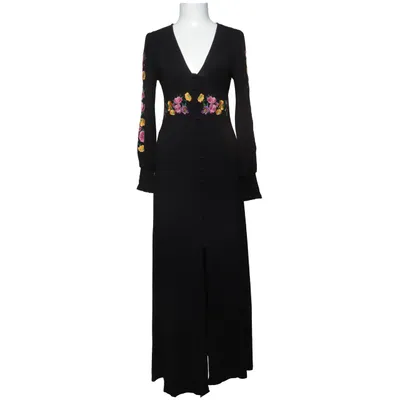 Långklänning (Svart, Flerfärgad) från ASOS Elastan, Viskos