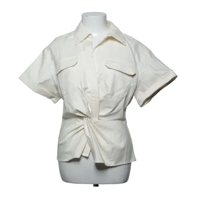 Wrap blouse (White) from Second Female Cotton, Elastane