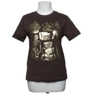 T-shirt (Bruin, Goud) van Zara Katoen