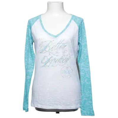 Long sleeve T-shirt (White, Blue) from Better Bodies Cotton