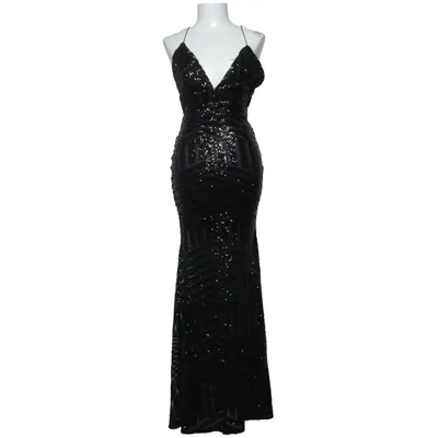 Aftonklänning (Svart, Silverfärgad) från Rebecca Stella Polyester