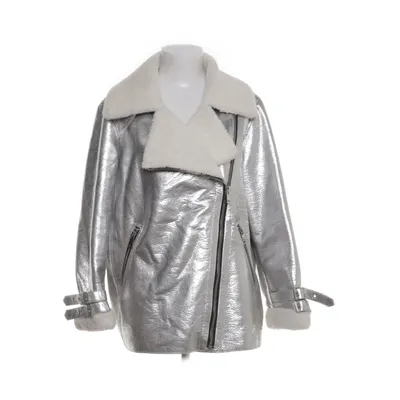 Shearlingjacka (Silverfärgad) från Mango Casual