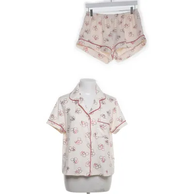 Pyjama (Beige, Rood) van Chelsea Peers Elastaan, Gerecycled polyester