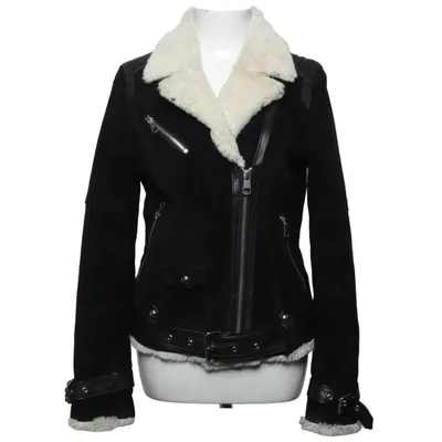 Veste en peau de mouton retournée (Noir, Blanc) de Rookie Polyester