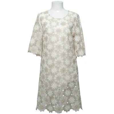 Klänning (Beige, Vit) från Ana Alcazar Polyester, Viskos