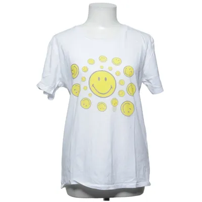 T-shirt (White, Yellow) from Smiley World Cotton, Polyester