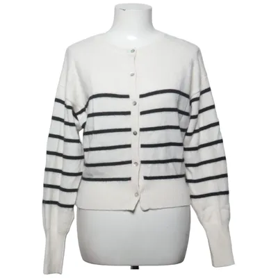 Cardigan (White, Black) from Almada Cashmere