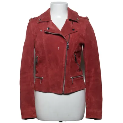 Bikerjakke (Rød) fra Vero Moda Læder, Polyester