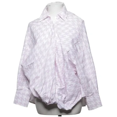 Shirt (Lila, Wit) van Zara Katoen