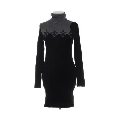 Robe à col roulé (Noir, Gris) de Melrose Polyamide, Viscose