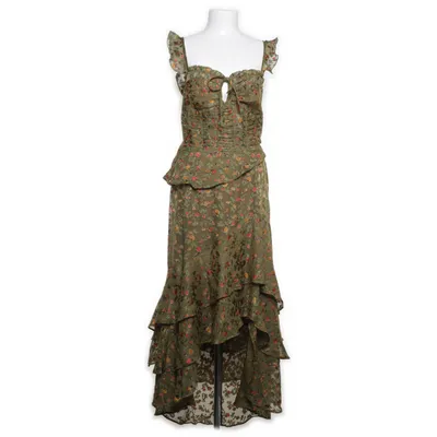 Maxi jurk (Groen) van Reclaimed Vintage Polyester, Viscose