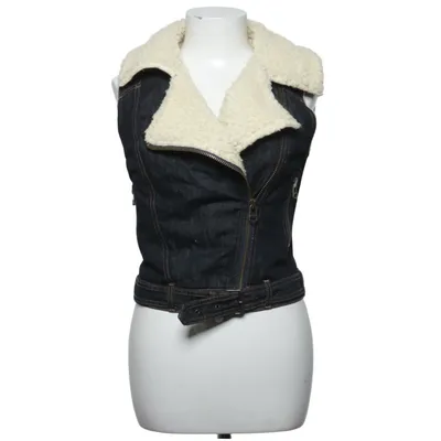 Gilet de motard (Bleu) de Mango Coton, Polyester