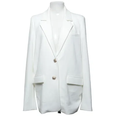 Blazer (Blanc) de Anika Teller x NA-KD Élasthane, Polyester