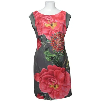 Kjole (Flerfarvet, Grøn) fra Desigual Elastan, Polyester, Viscose