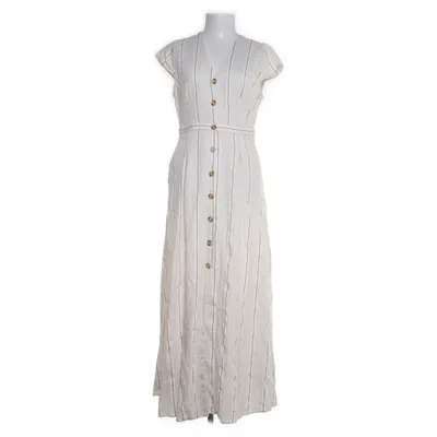Maxikjole (Beige) fra Unique Viscose, Linned, Polyamid