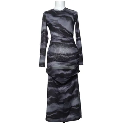 Långklänning (Grå, Svart) från By Swan Elastan, Polyester, Viskos