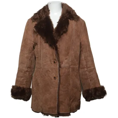 Shearlingjacka (Brun) från Petroff Akryl, Skinn, Polyester