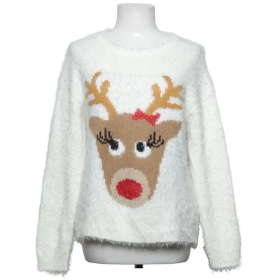 Kersttrui (Wit, Meerkleurig) van Love Knitwear Acryl, Polyamide, Polyester
