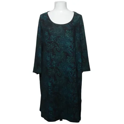 Klänning (Svart, Turkos) från Geena Elastan, Polyester