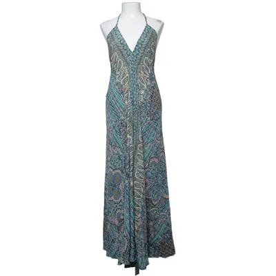Långklänning (Blå, Grön, Flerfärgad) Polyester