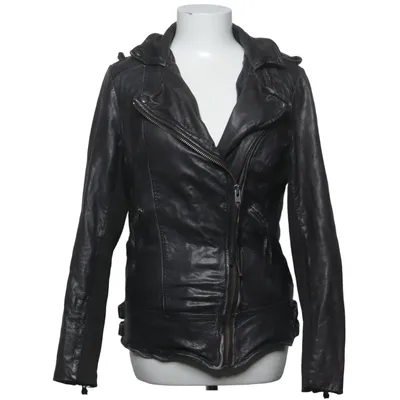 Biker jacket (Dull Black) from Muubaa Cotton, Leather, Polyester