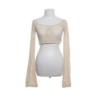 Crop top (Beige) van Urban Outfitters Acryl, Katoen