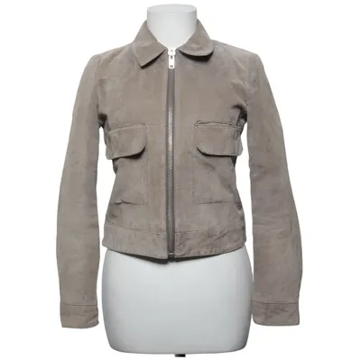Läderjacka (Beige) från Mango Skinn, Polyester