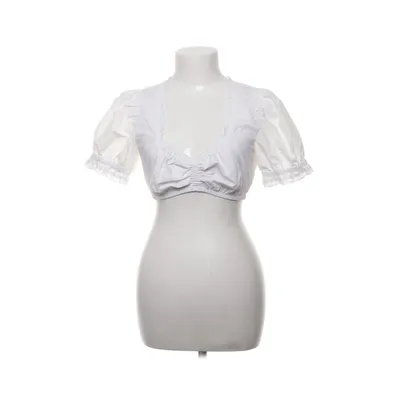 Dirndlblus (Vit) från Hammerschmid Bomull, Polyester
