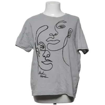 T-shirt (Grijs) van Pull & Bear Katoen