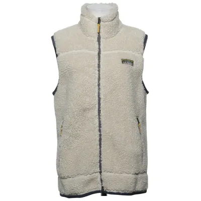 Outer vest (Beige, Blue) from L.L. Bean Polyester